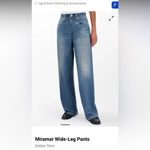 Rag & Bone Miramar Wide Leg Pants